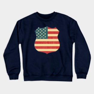 USA Flag Vintage Crewneck Sweatshirt